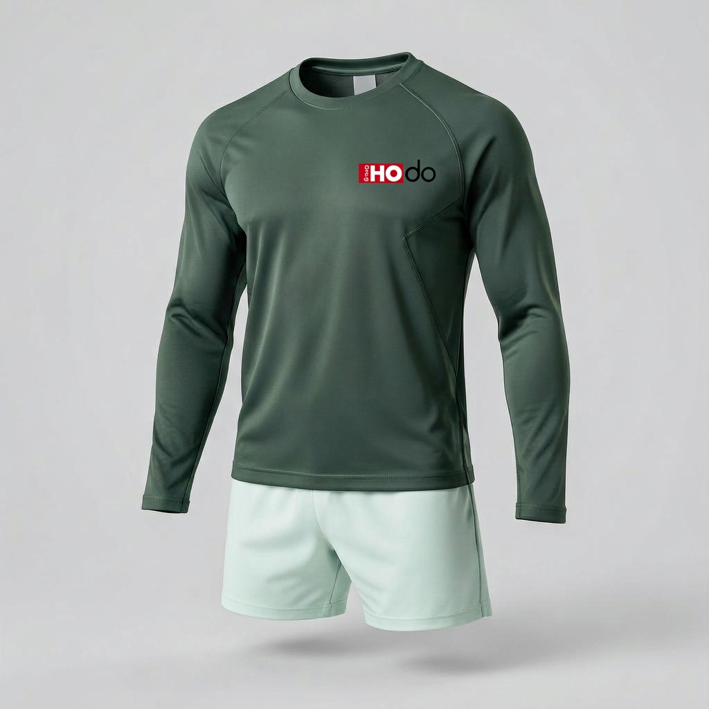 Long-Sleeve Court apparel product without model